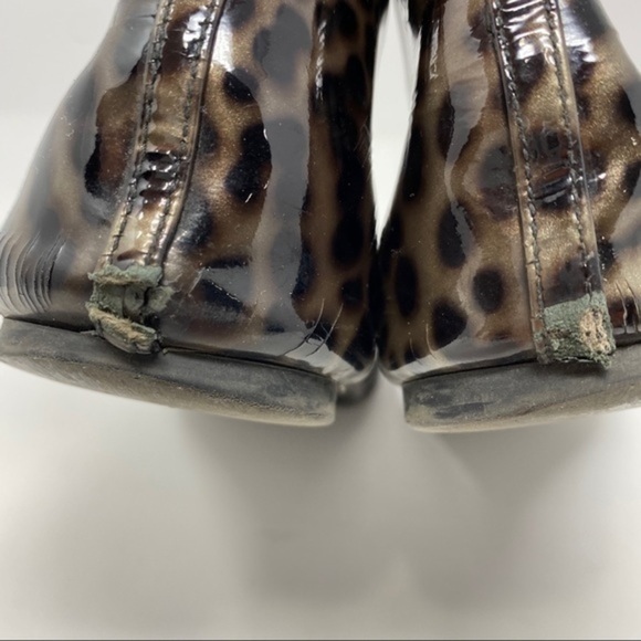 J Crew Animal Print Leopard Flats Size 8.5 - Picture 5 of 8